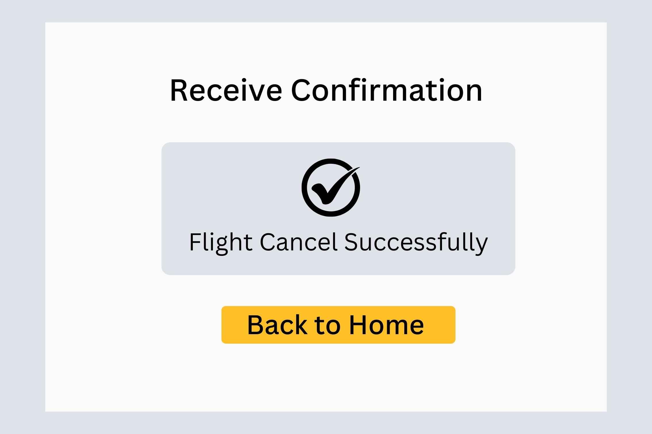 click on cancel confirmation